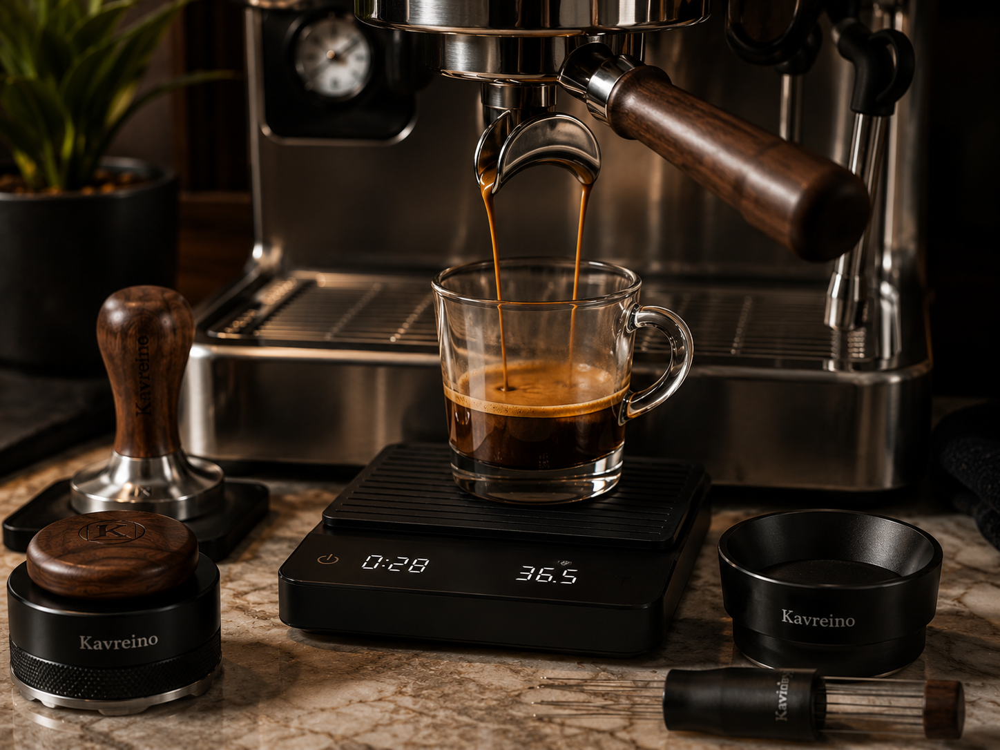 Kavreino brewing and measuring tools