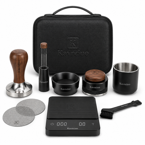 Kavreino Complete Barista Prep Kit on white background