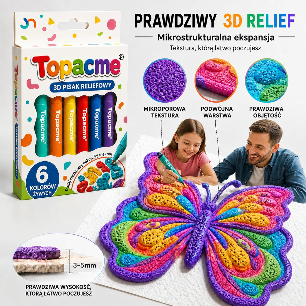 Prawdziwy 3D relief - polska grafika produktu