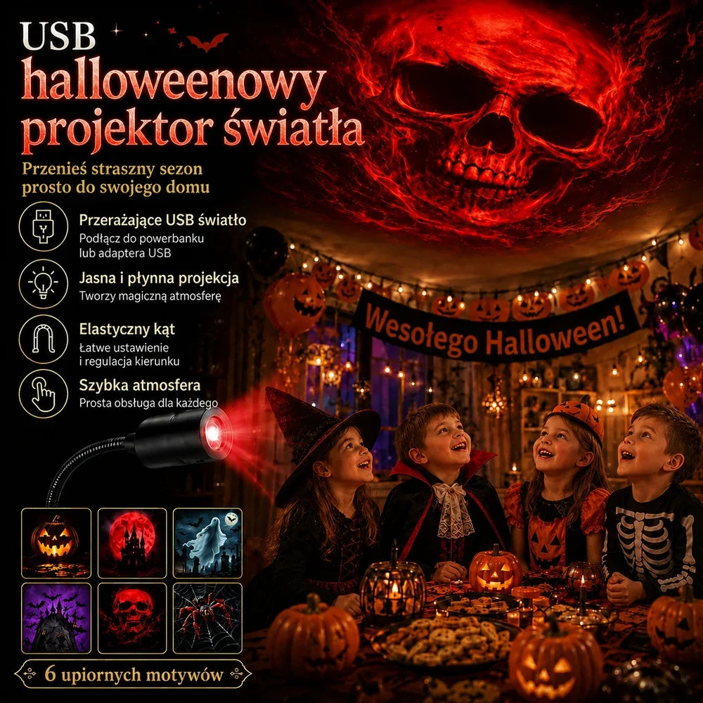 Topacme inteligentny projektor nocny 5D