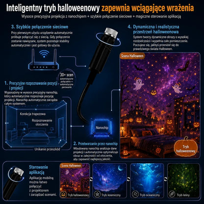 Topacme inteligentny projektor nocny 5D