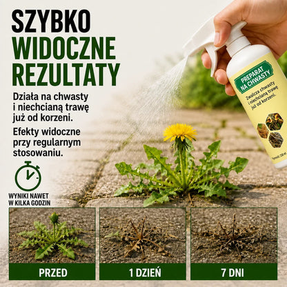 Naturalny spray na chwasty - polska grafika produktu