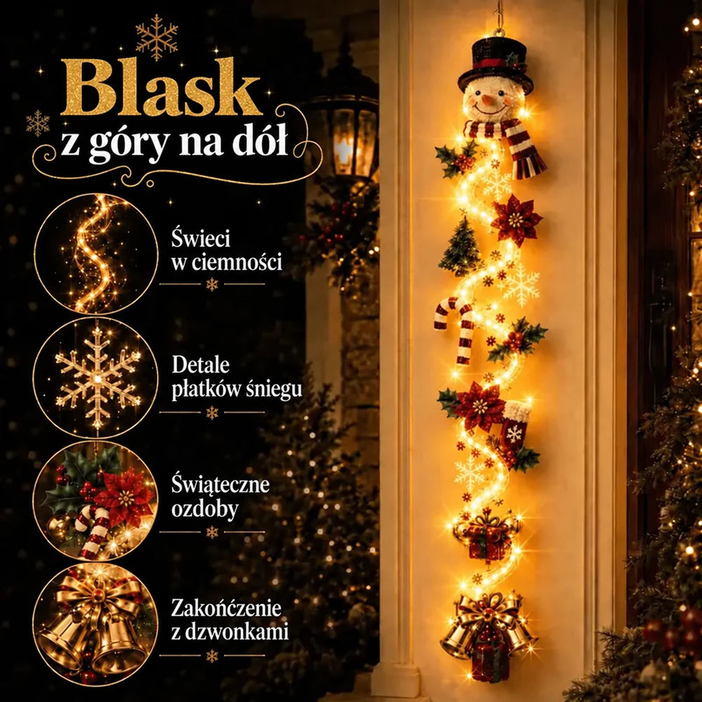 |⏳ Ostatni dzień! 70% zniżki – 🎄🎅 Świetlista dekoracja świąteczna MerryCascade™ | 6 świątecznych wzorów ✨
