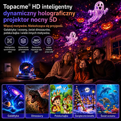🌌🔮 Topacme® inteligentny projektor nocny 5D