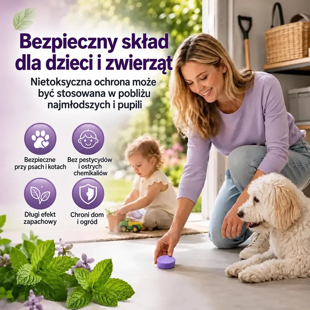 Naturalne pachnące krążki odstraszające szkodniki – ochrona domu, garażu i ogrodu