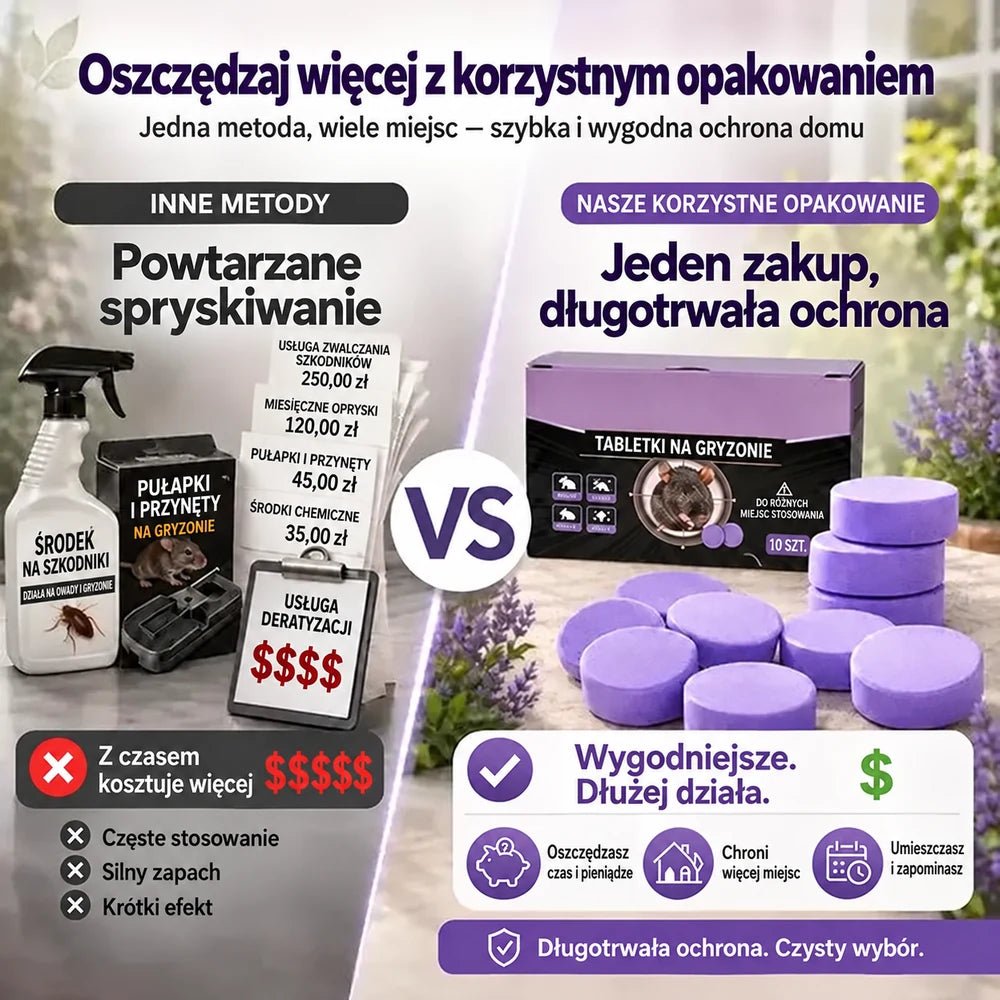 Naturalne pachnące krążki odstraszające szkodniki – ochrona domu, garażu i ogrodu