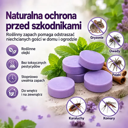 Naturalne pachnące krążki odstraszające szkodniki – ochrona domu, garażu i ogrodu