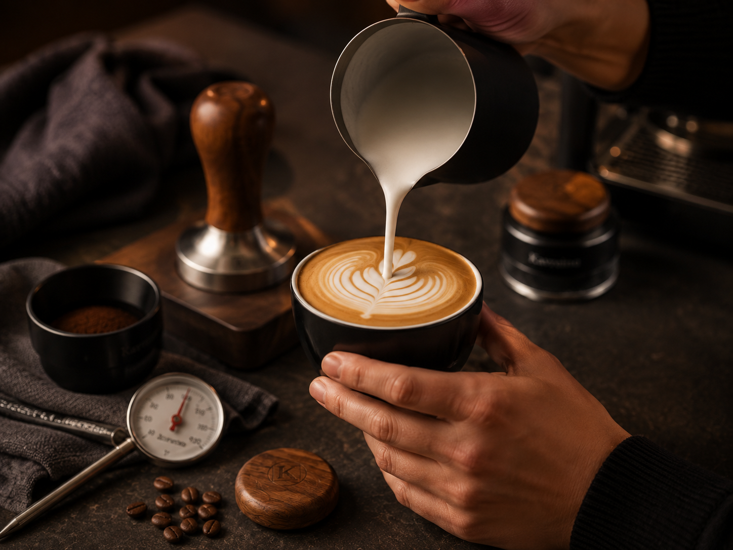 Kavreino milk and barista accessories