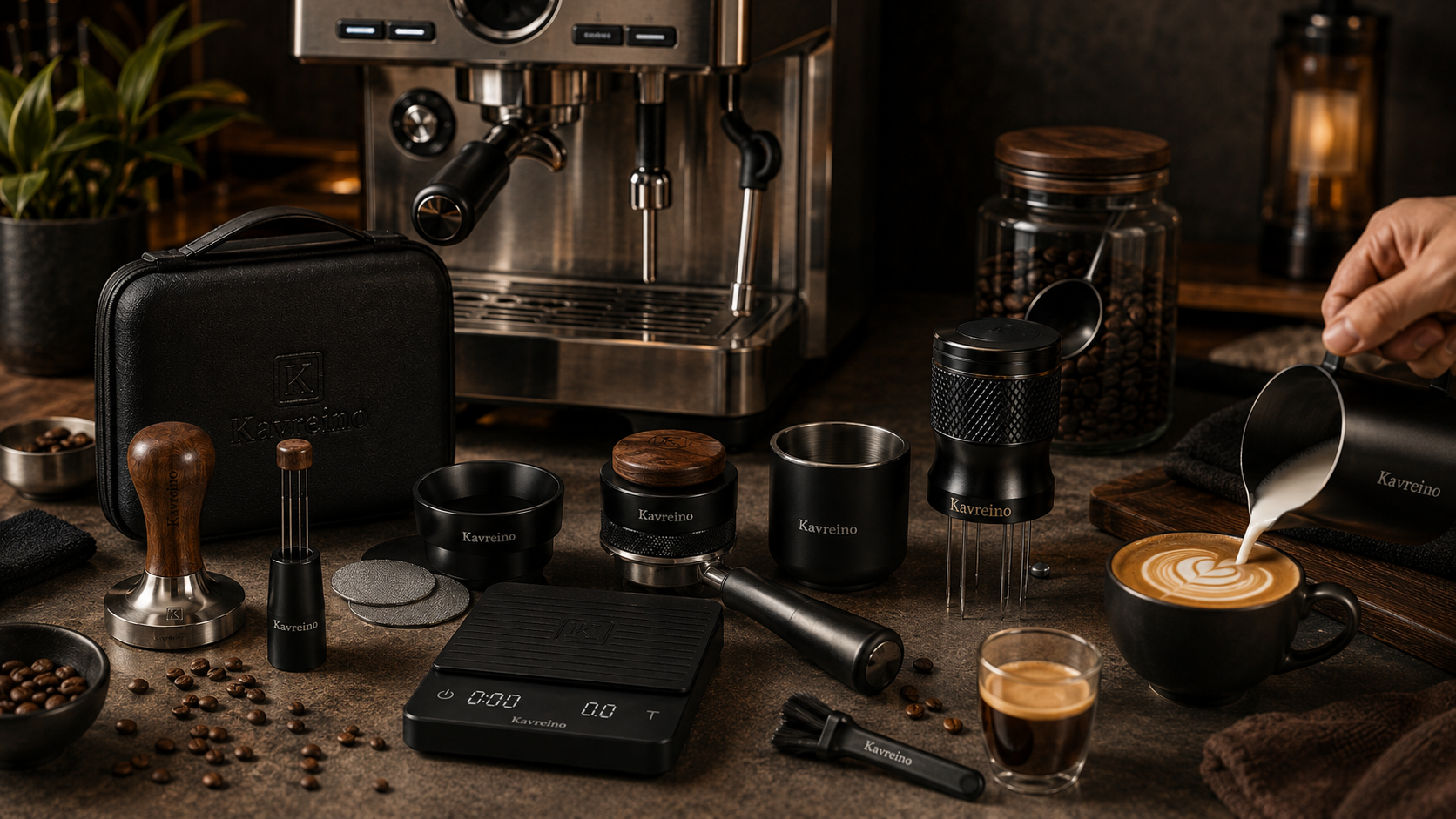 Gift-ready Kavreino barista set